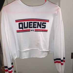 long sleeve crop top